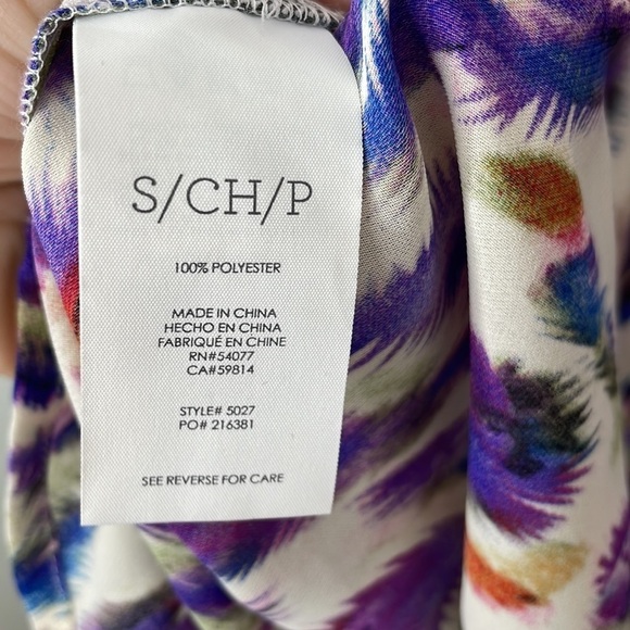 CAbi Plume Feather Print Blouse - Picture 9 of 12